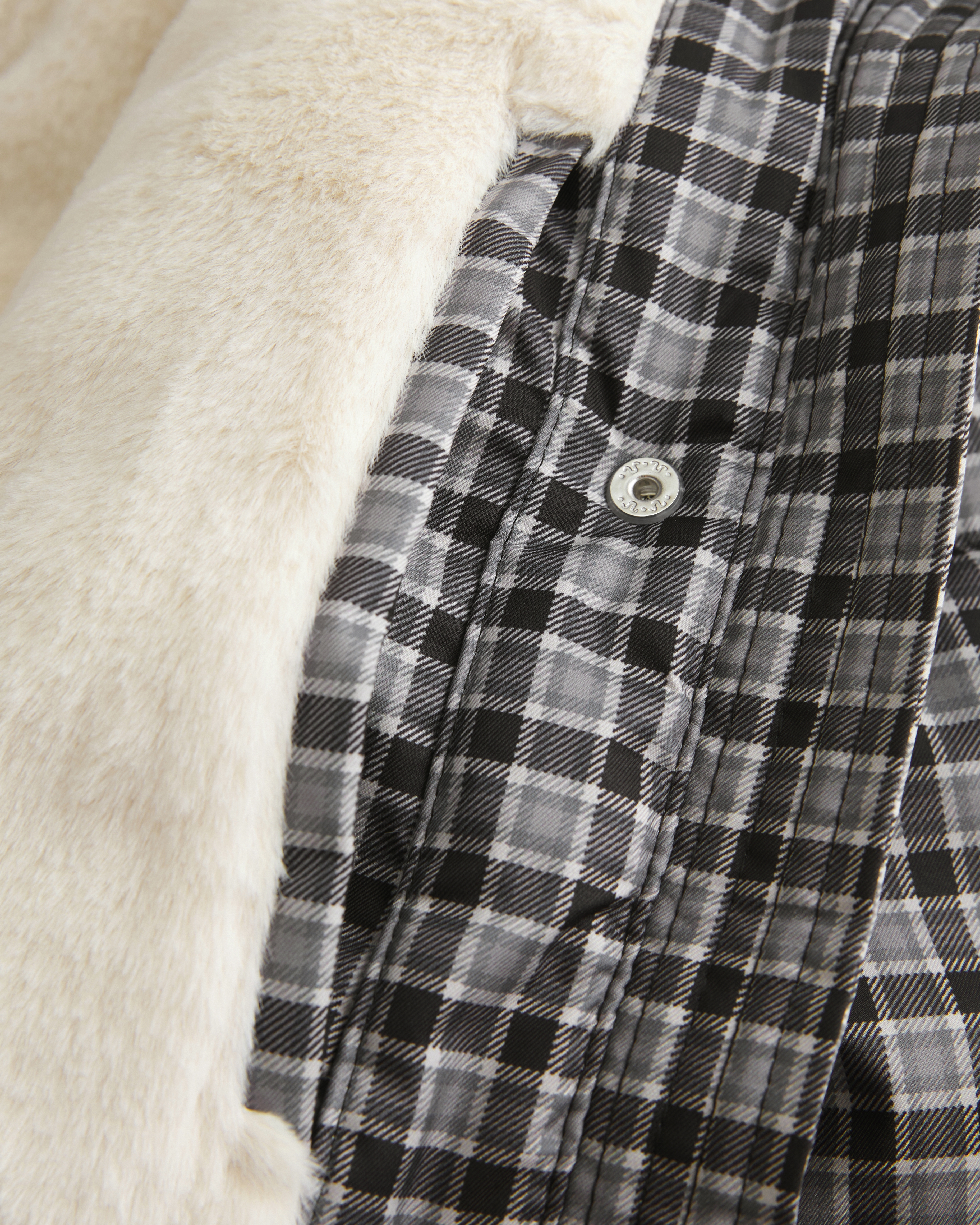 Faux Fur-Lined Puffer Jacket