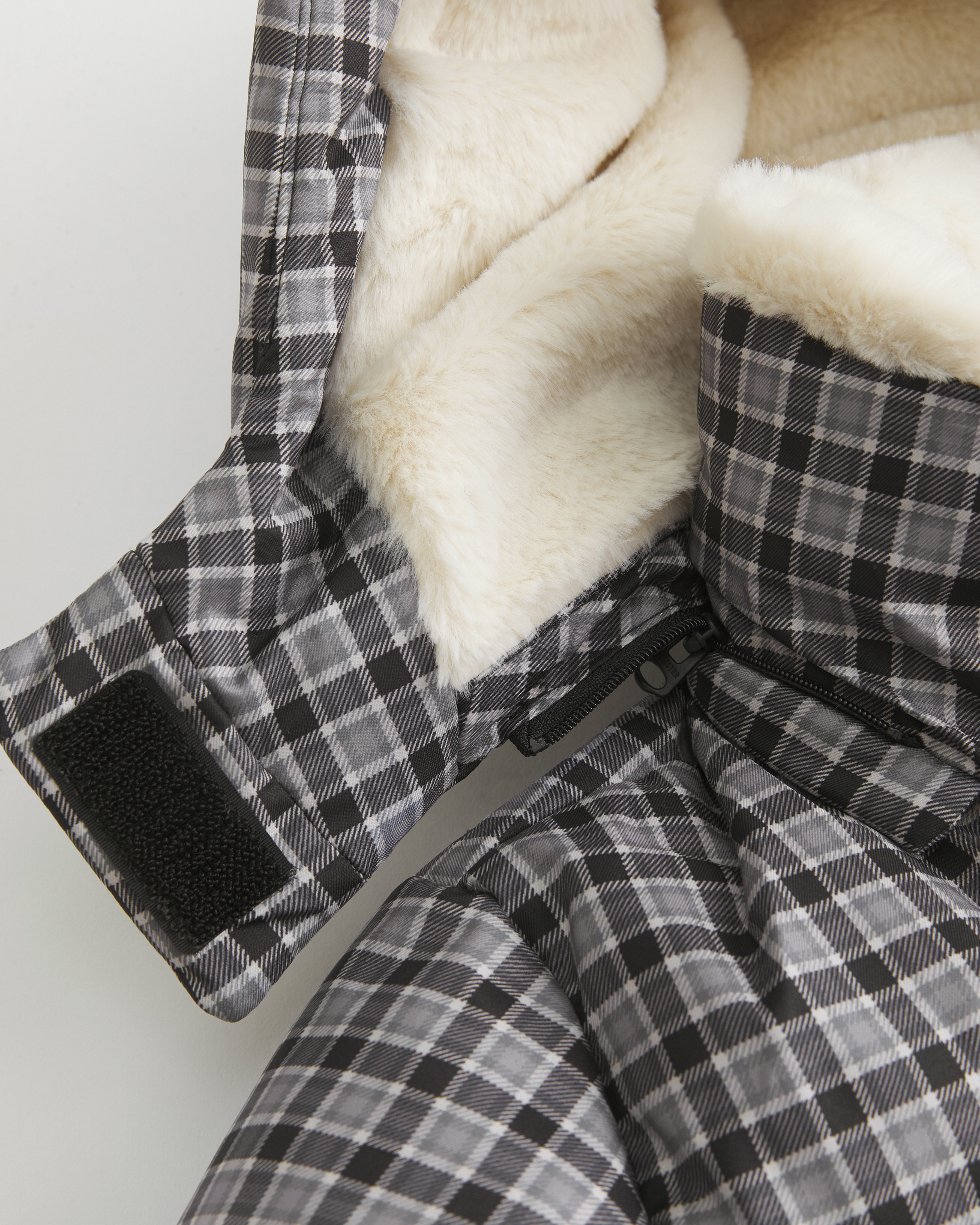 Faux Fur-Lined Puffer Jacket