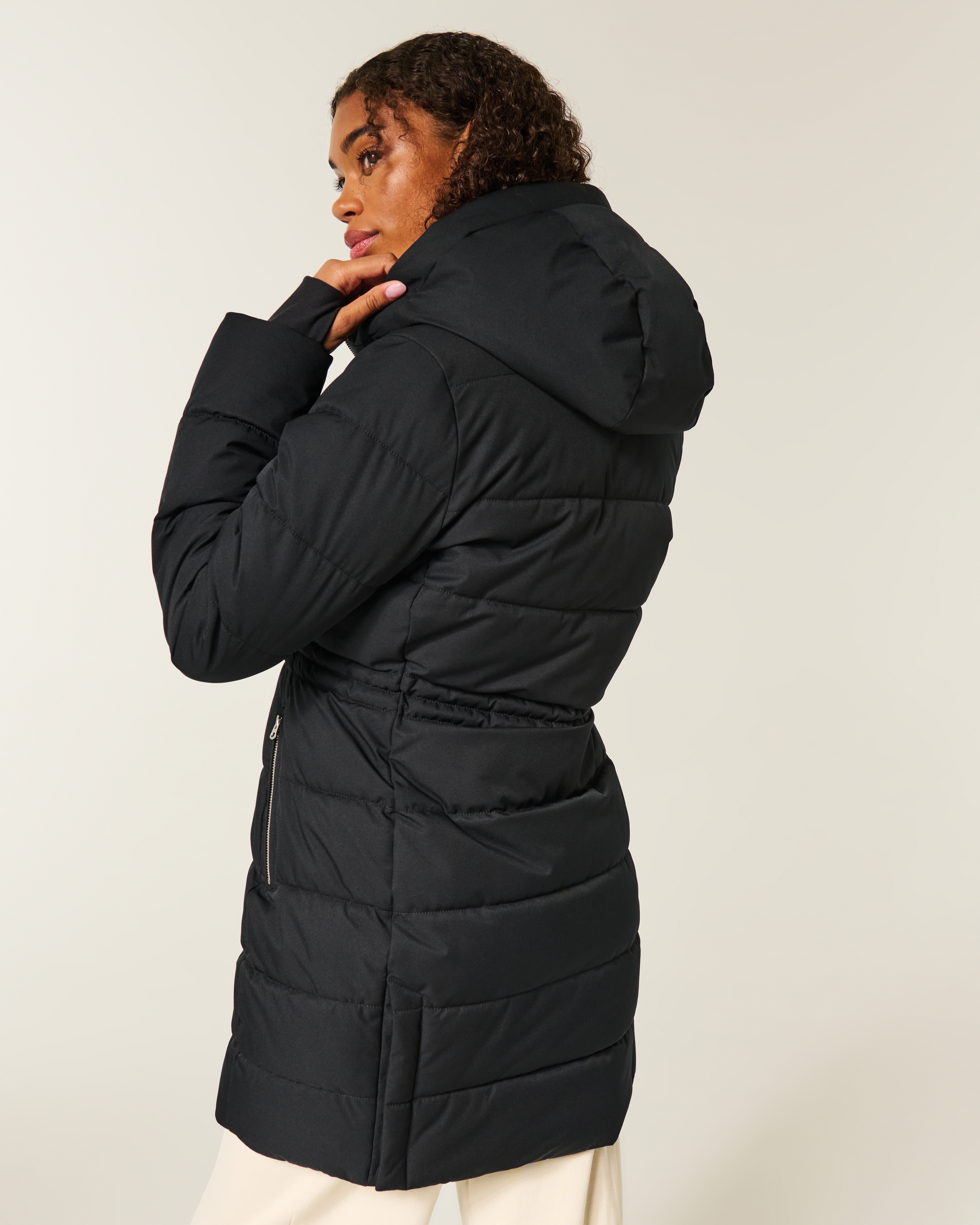 Faux Fur-Lined Puffer Parka