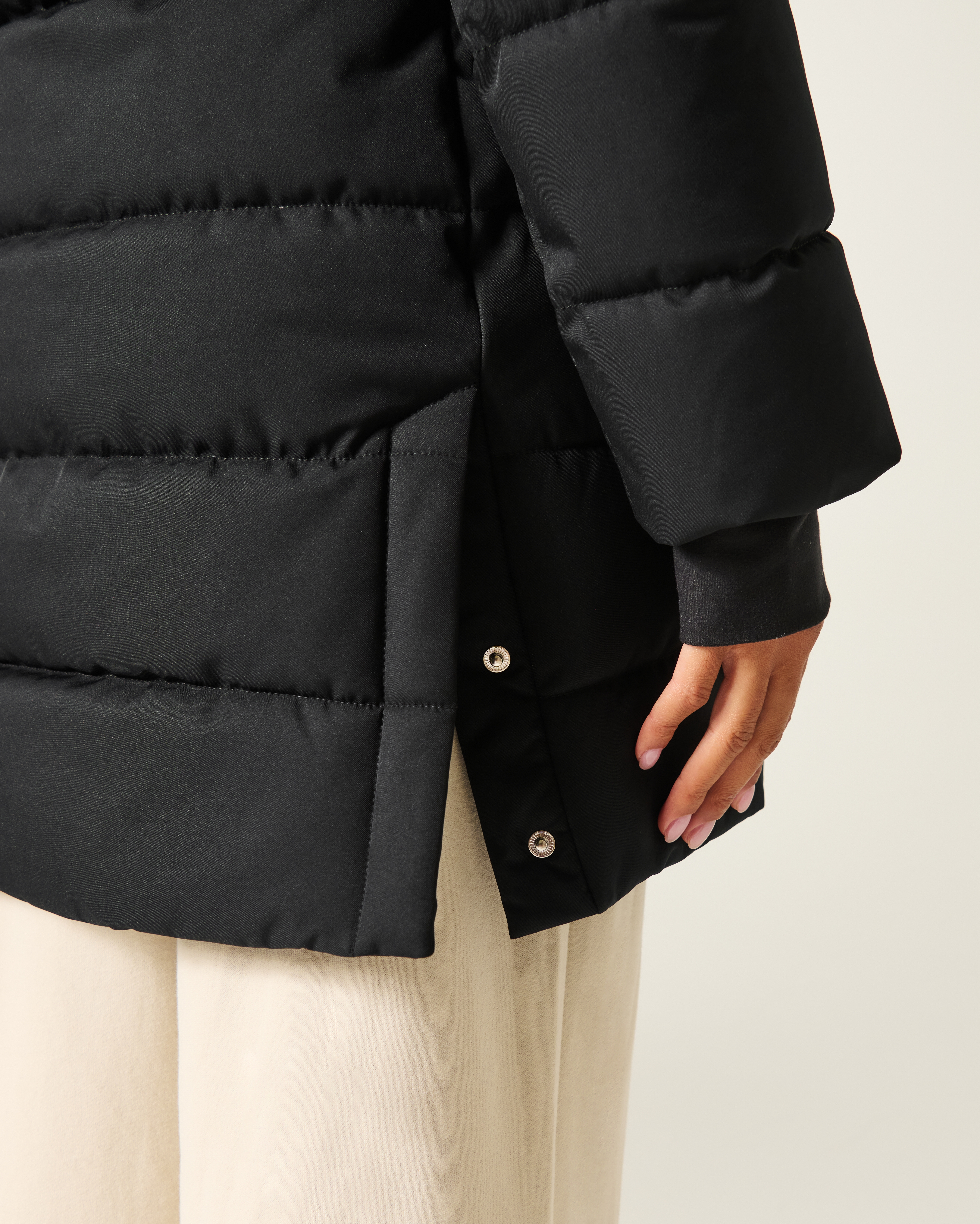 Faux Fur-Lined Puffer Parka