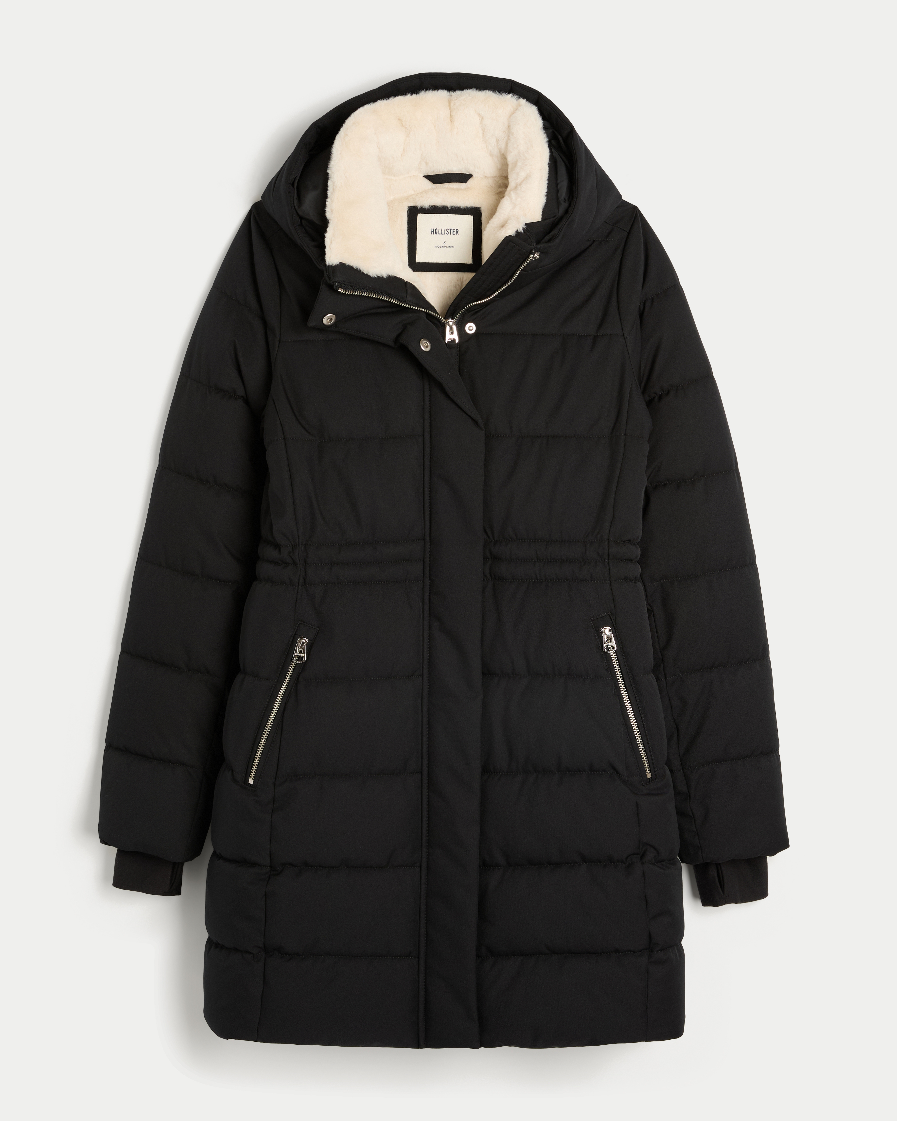Faux Fur-Lined Puffer Parka