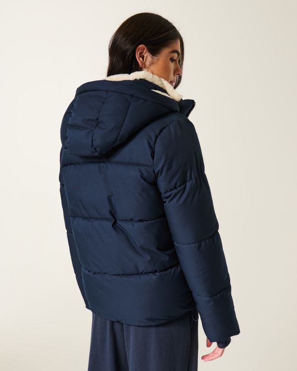 Faux Fur-Lined All-Weather Puffer Jacket