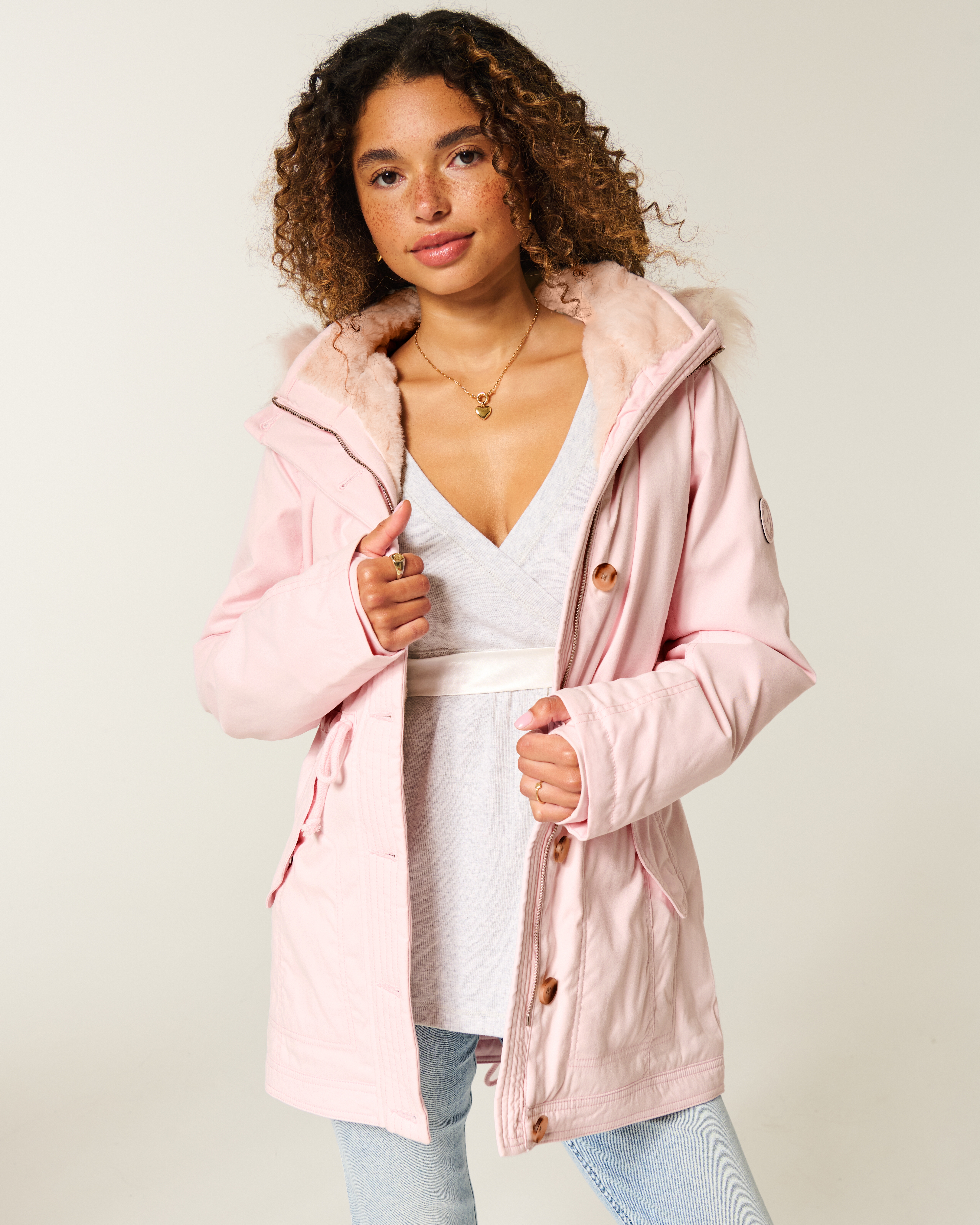 Hollister Faux Fur-lined Parka