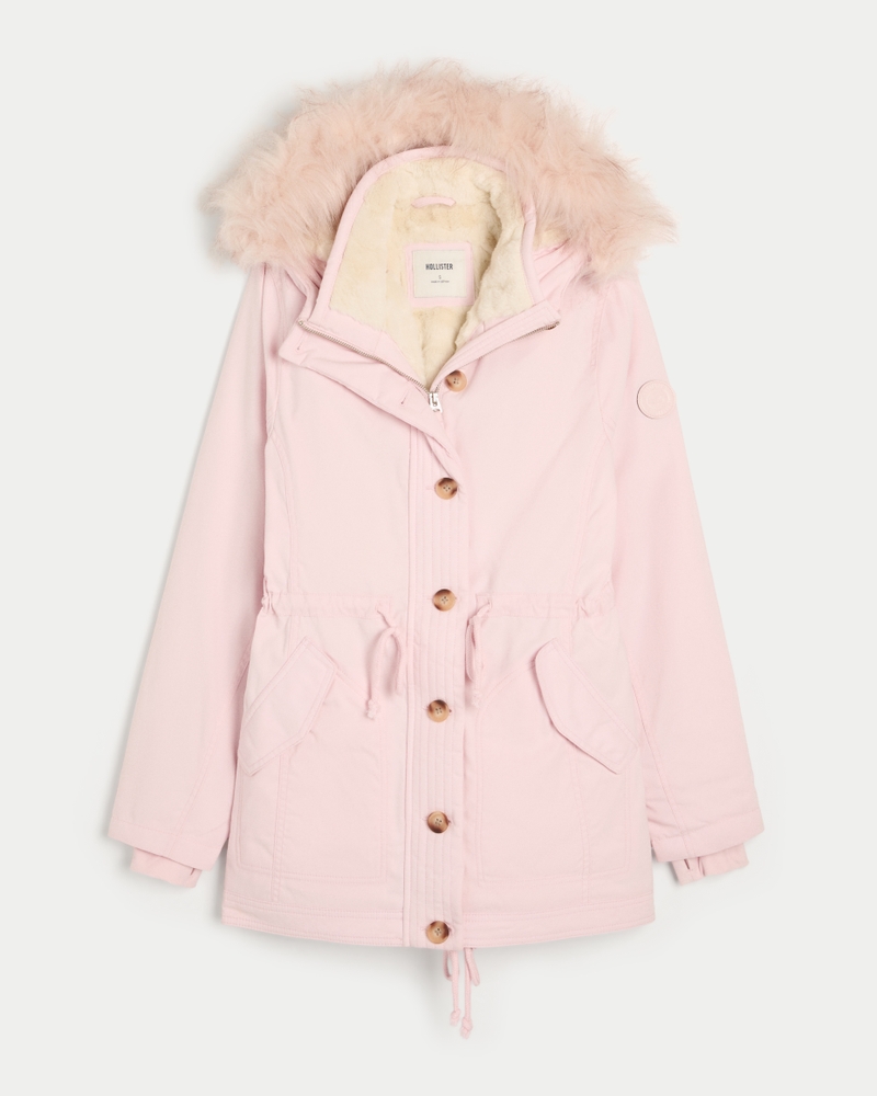 Faux Fur-Lined Parka