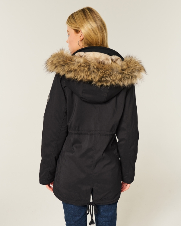 Faux Fur-Lined Parka