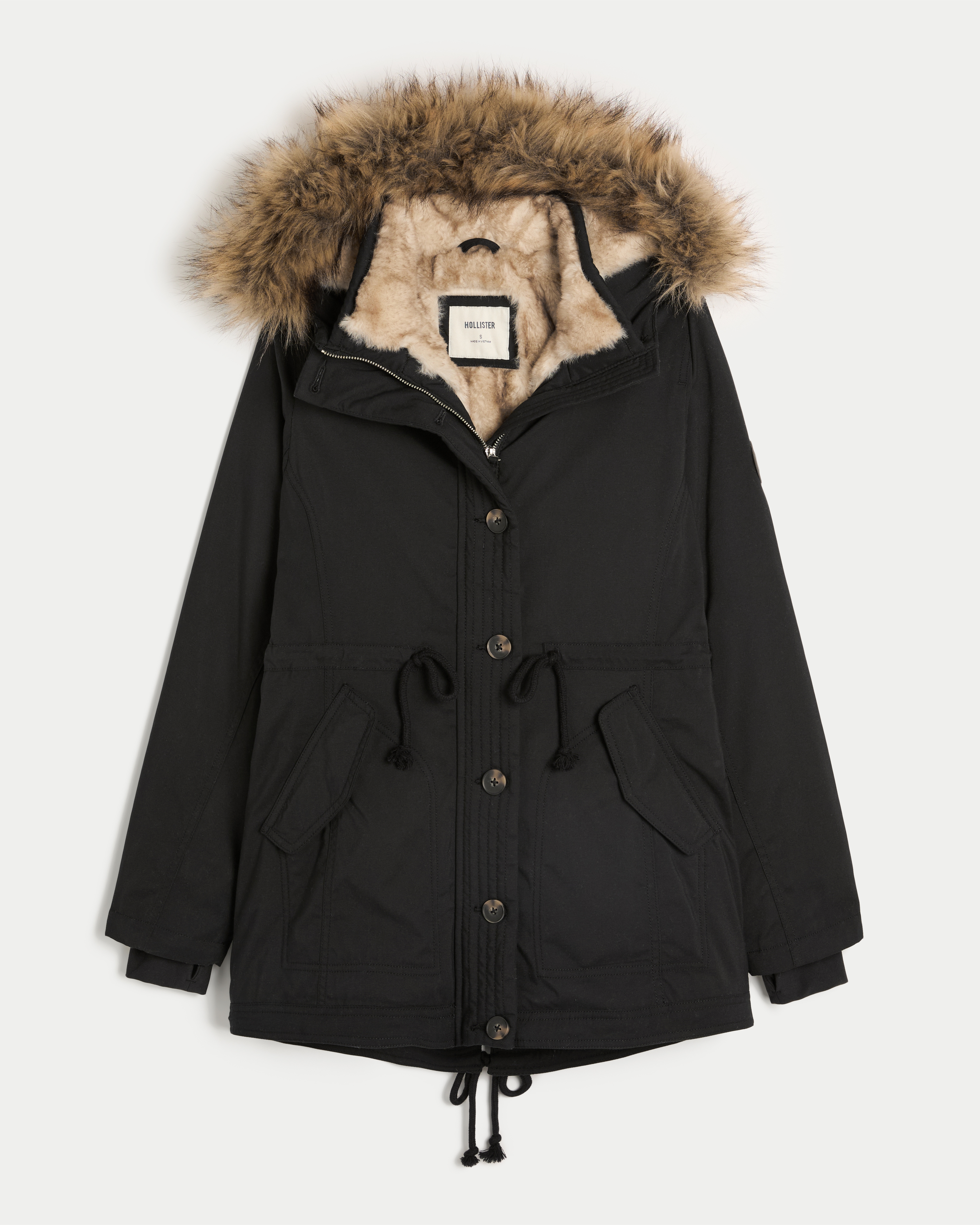 Faux Fur-Lined Parka
