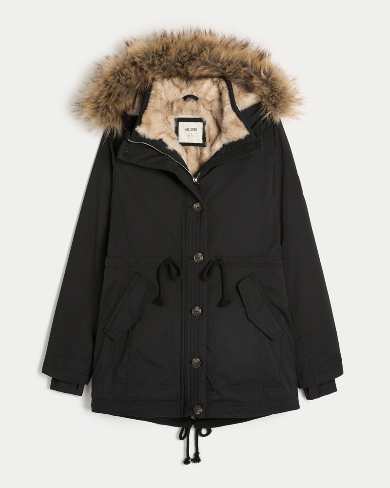 Faux Fur-Lined Parka