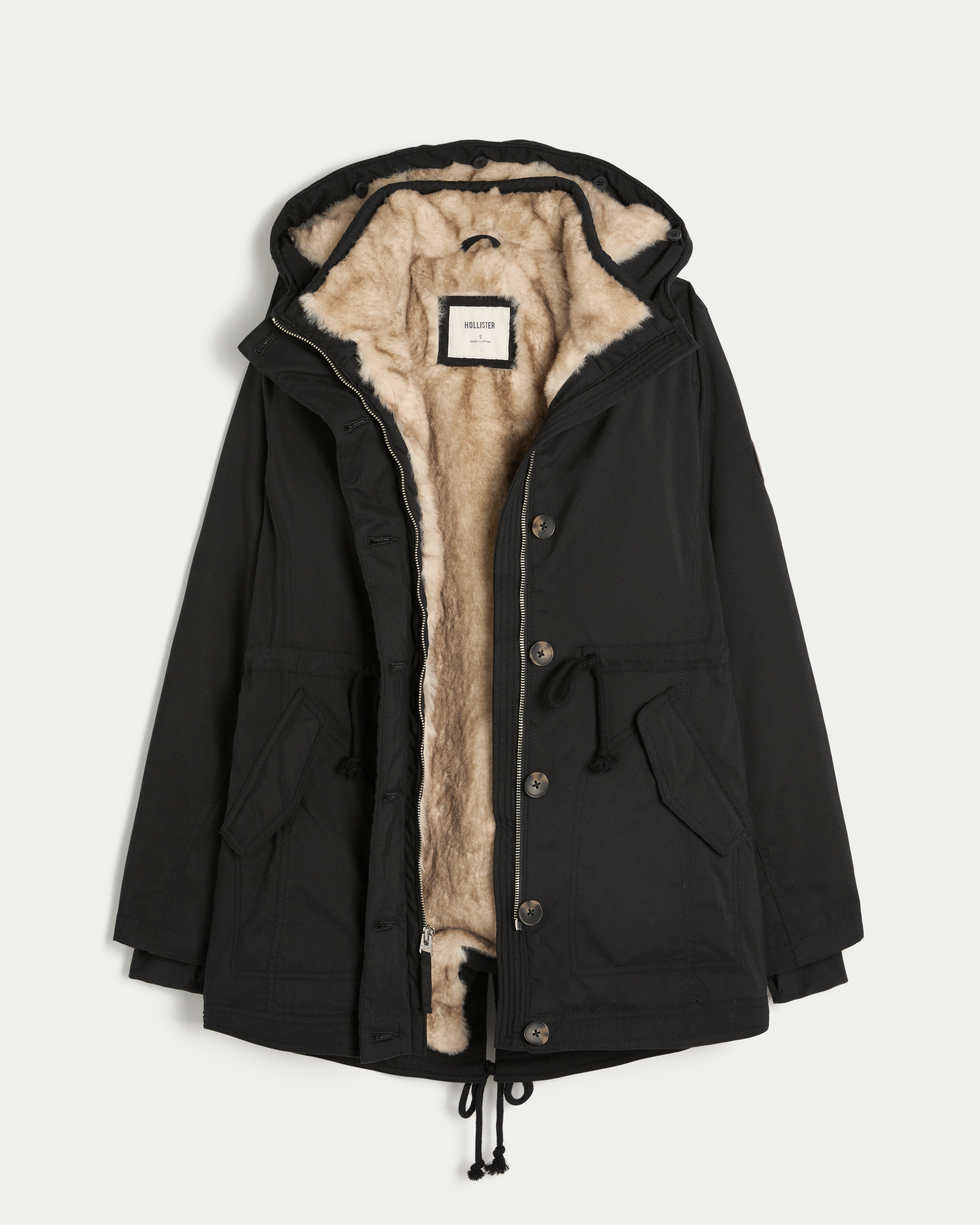 Faux Fur-Lined Parka