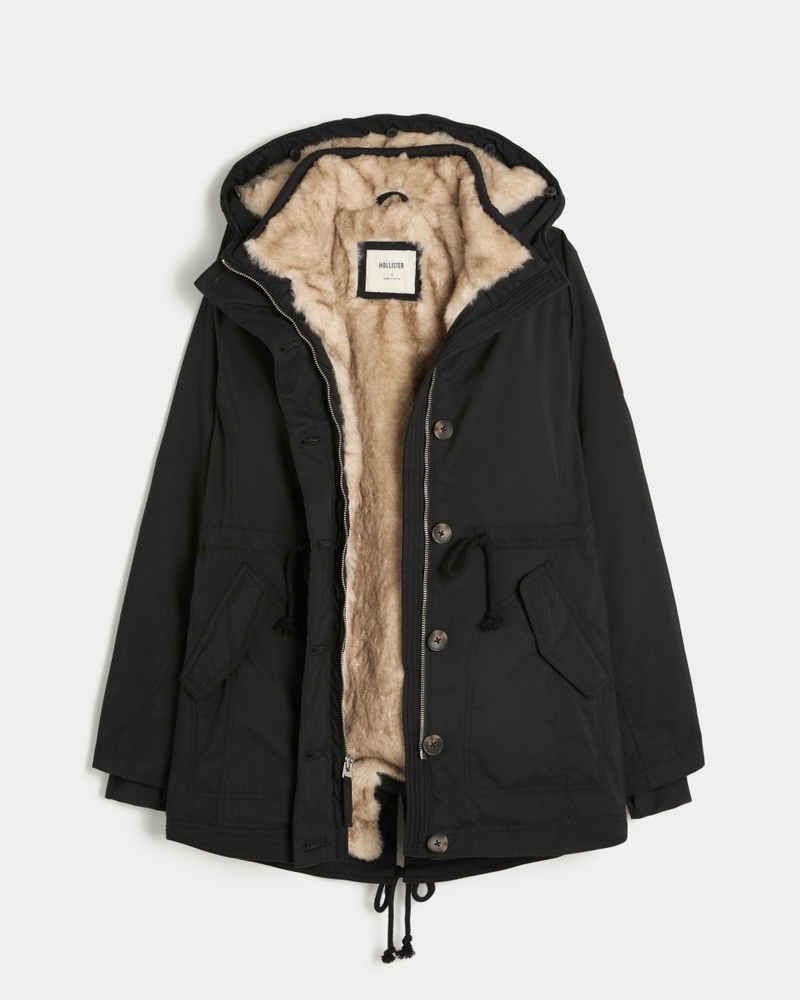 Faux Fur-Lined Parka