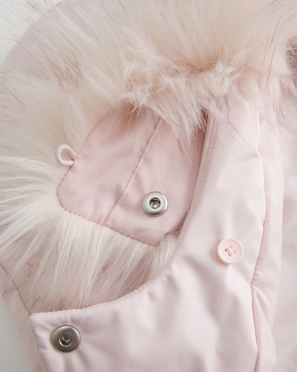 Women's Faux Fur Trim Hooded Y2K Vest | Women's Clearance
