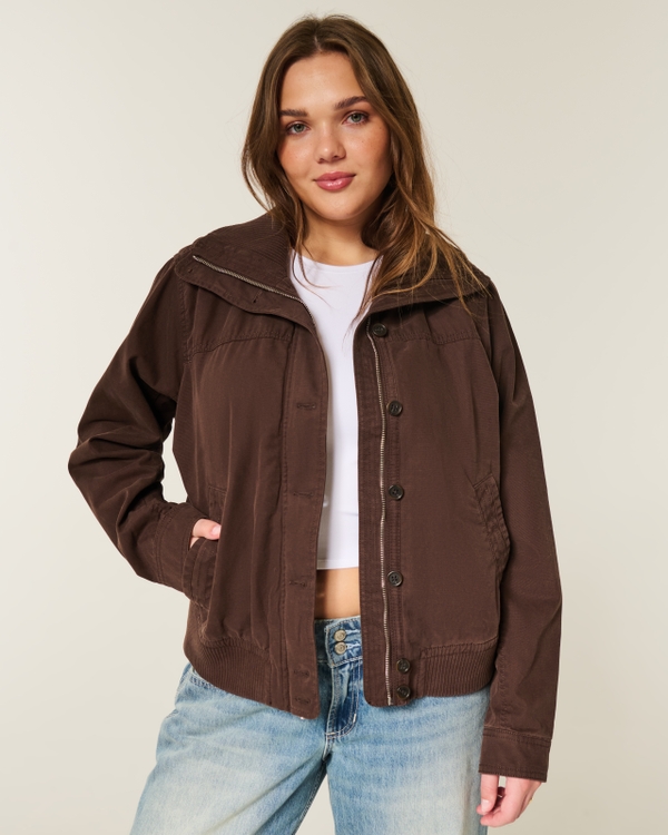 Bomber Jacket, Espresso view 1