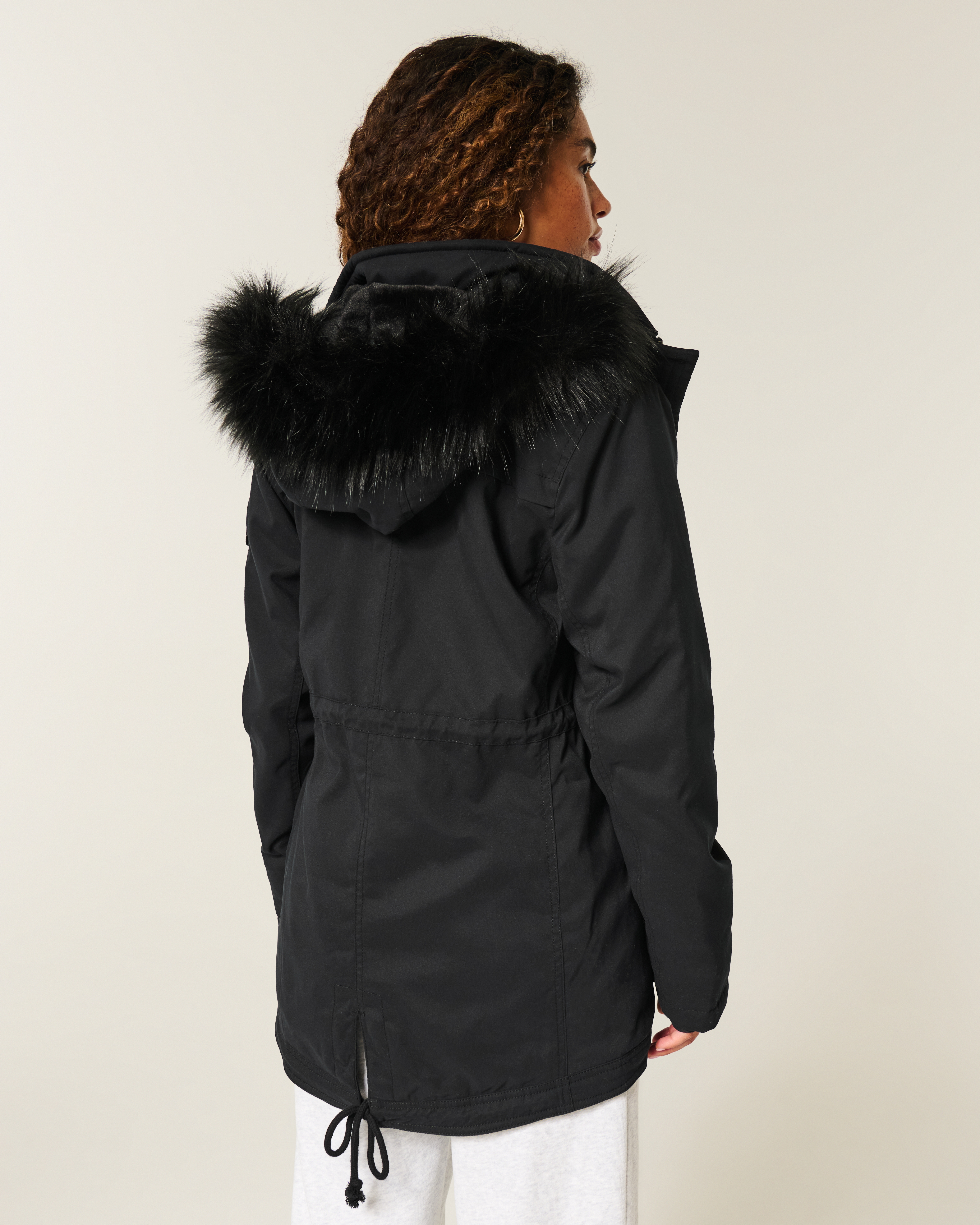 Faux Fur-Lined Parka