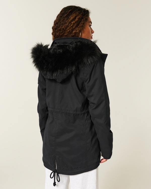 Faux Fur-Lined Parka
