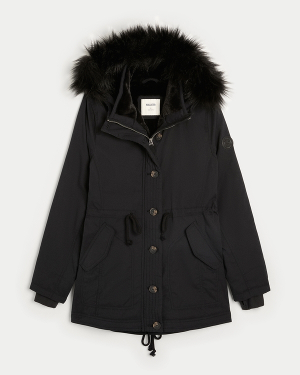Faux Fur-Lined Parka