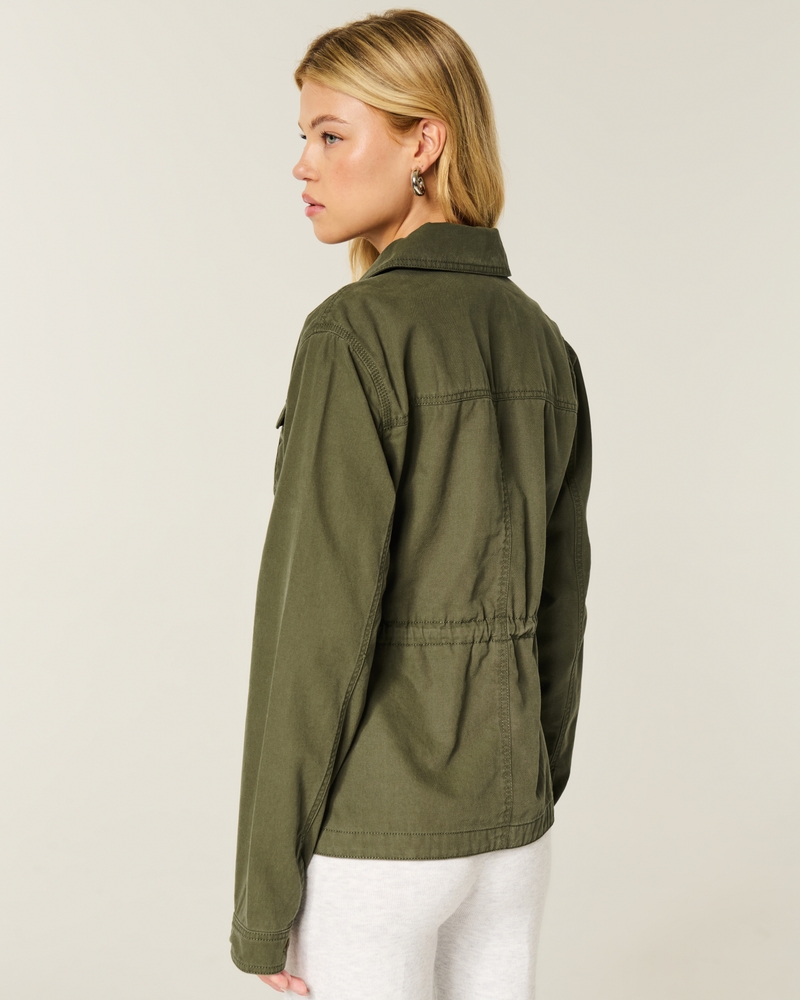 Twill Y2K Military Jacket