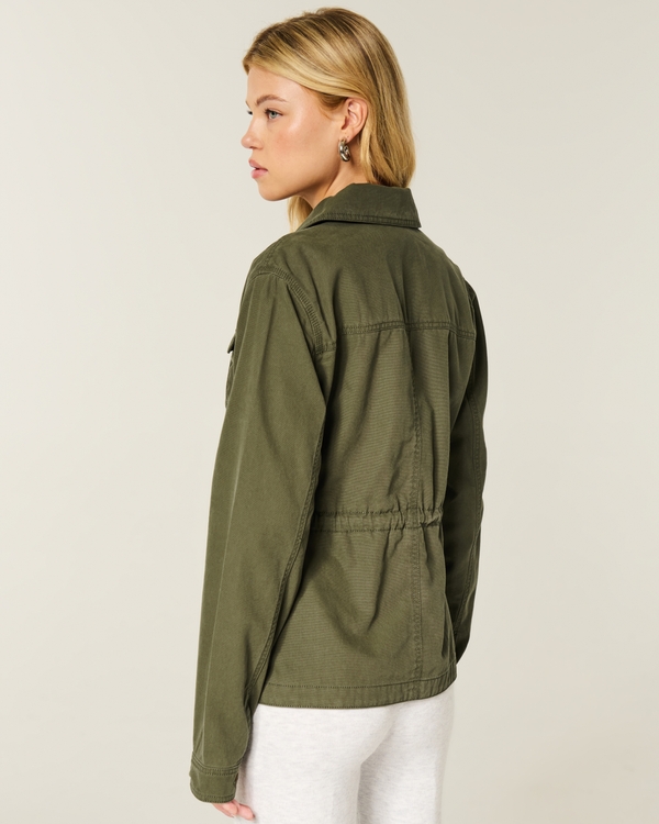 Twill Y2K Military Jacket