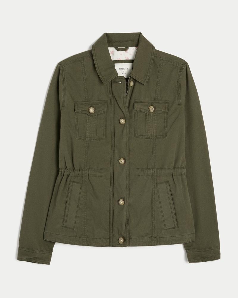 Twill Y2K Military Jacket
