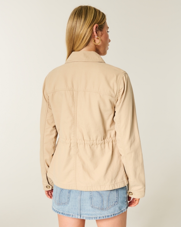 Twill Y2K Military Jacket