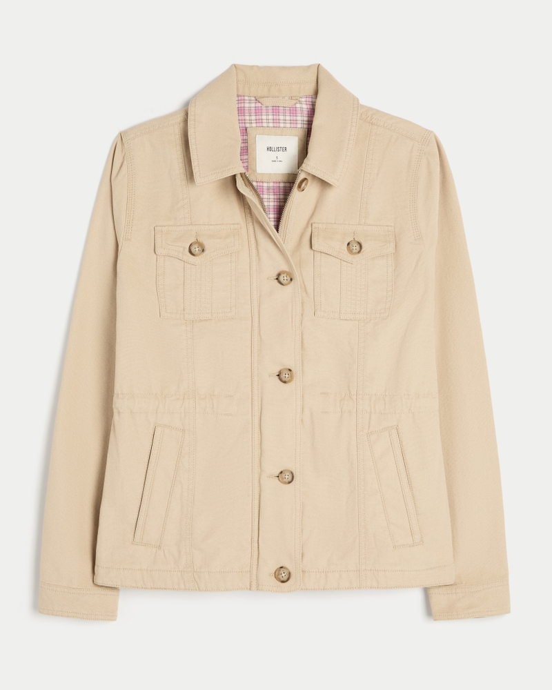 Twill Y2K Military Jacket