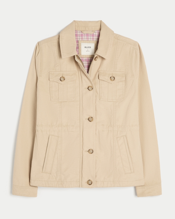 Twill Y2K Military Jacket