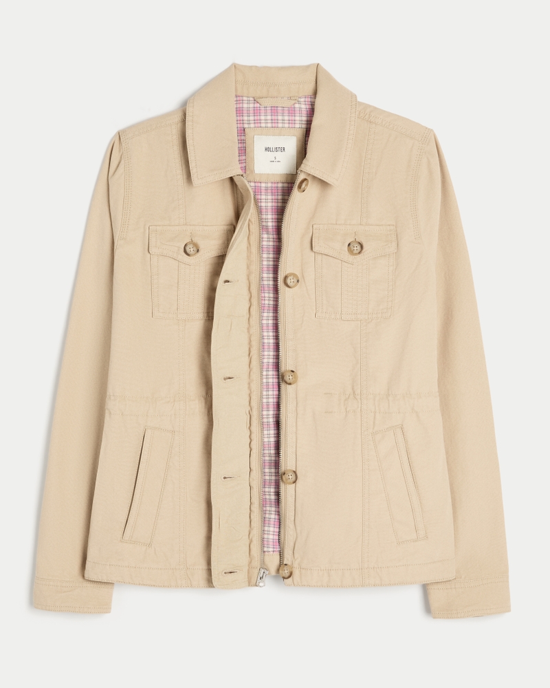 Twill Y2K Military Jacket