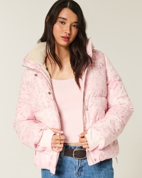 Faux Fur-Lined All-Weather Puffer Jacket