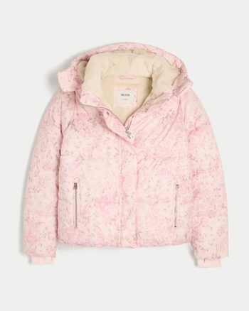Women's Faux Fur-Lined All-Weather Puffer Jacket | Women's Jackets & Coats | HollisterCo.com