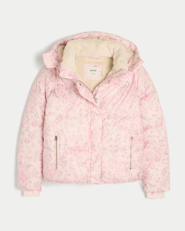Faux Fur-Lined All-Weather Puffer Jacket