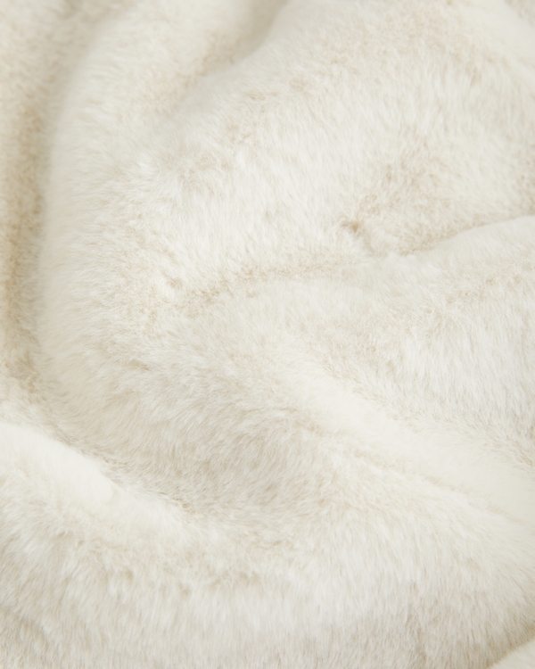 Faux Fur-Lined Bomber Jacket