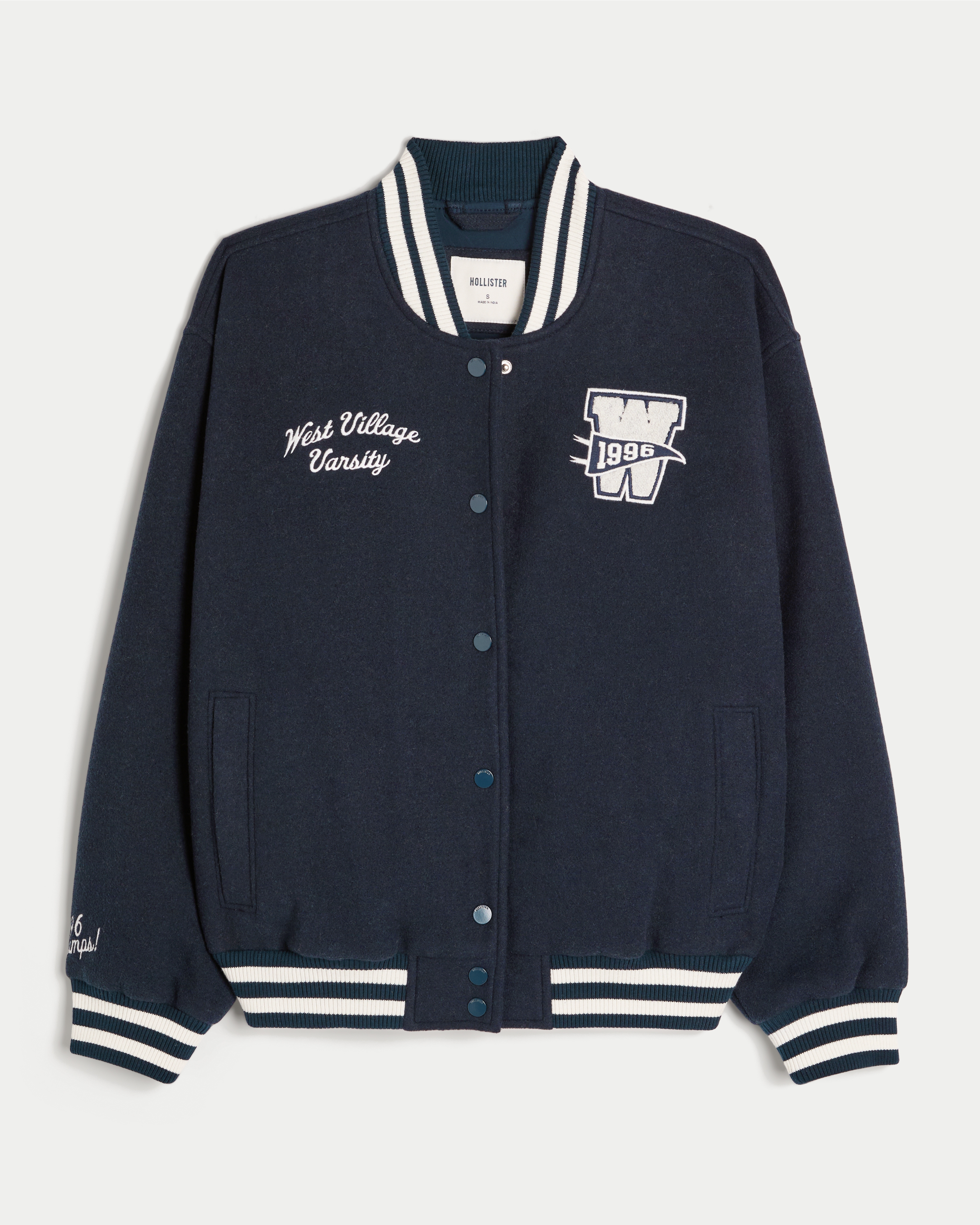 West Village Varsity Graphic Bomber Jacket