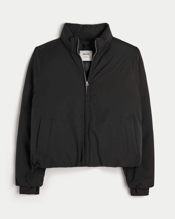 All-Weather Puffer Jacket, Black view 1