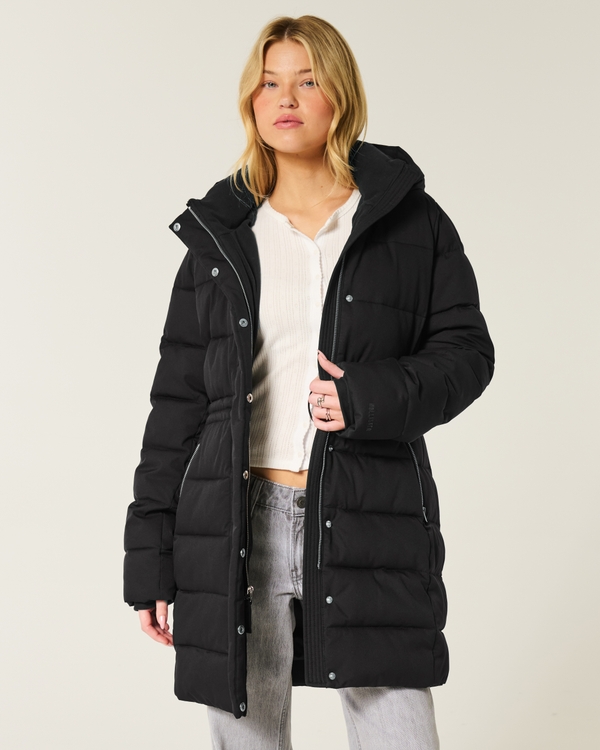 Classic Puffer Parka, Black view 1