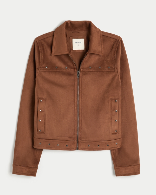 Women's Faux Suede Boho Jacket | Women's Clearance | HollisterCo.ca