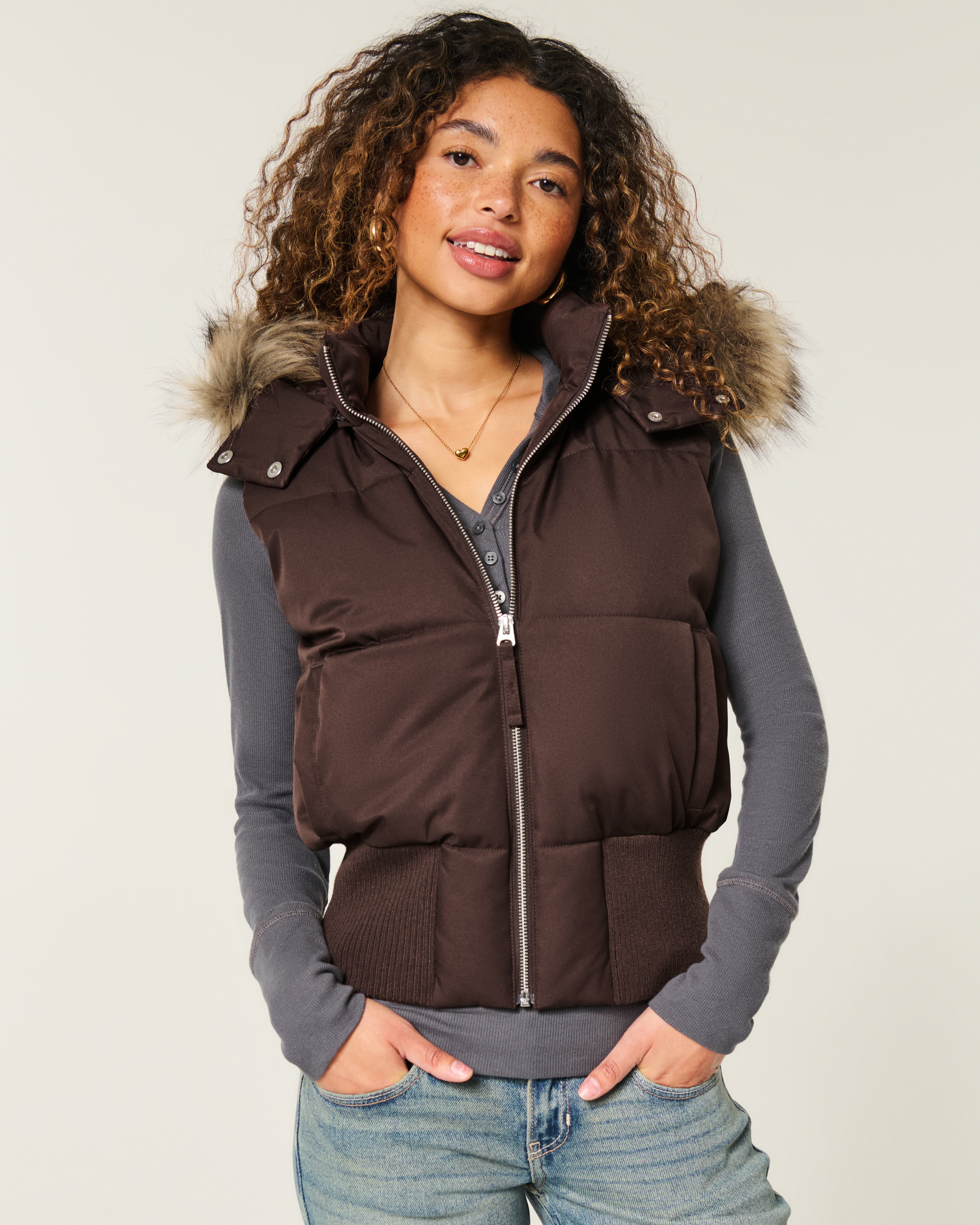 Y2K Puffer Bomber Vest