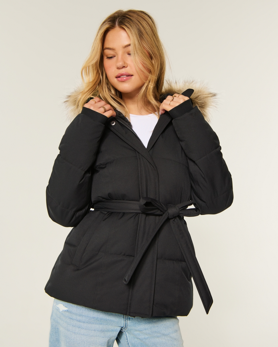 Hollister Feel Good Longline Puffer Jacket
