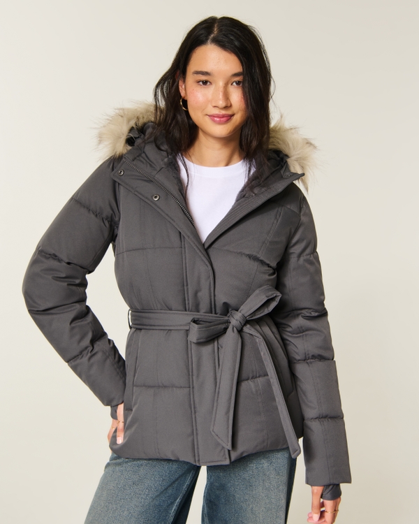 Hollister Feel Good Longline Puffer Jacket