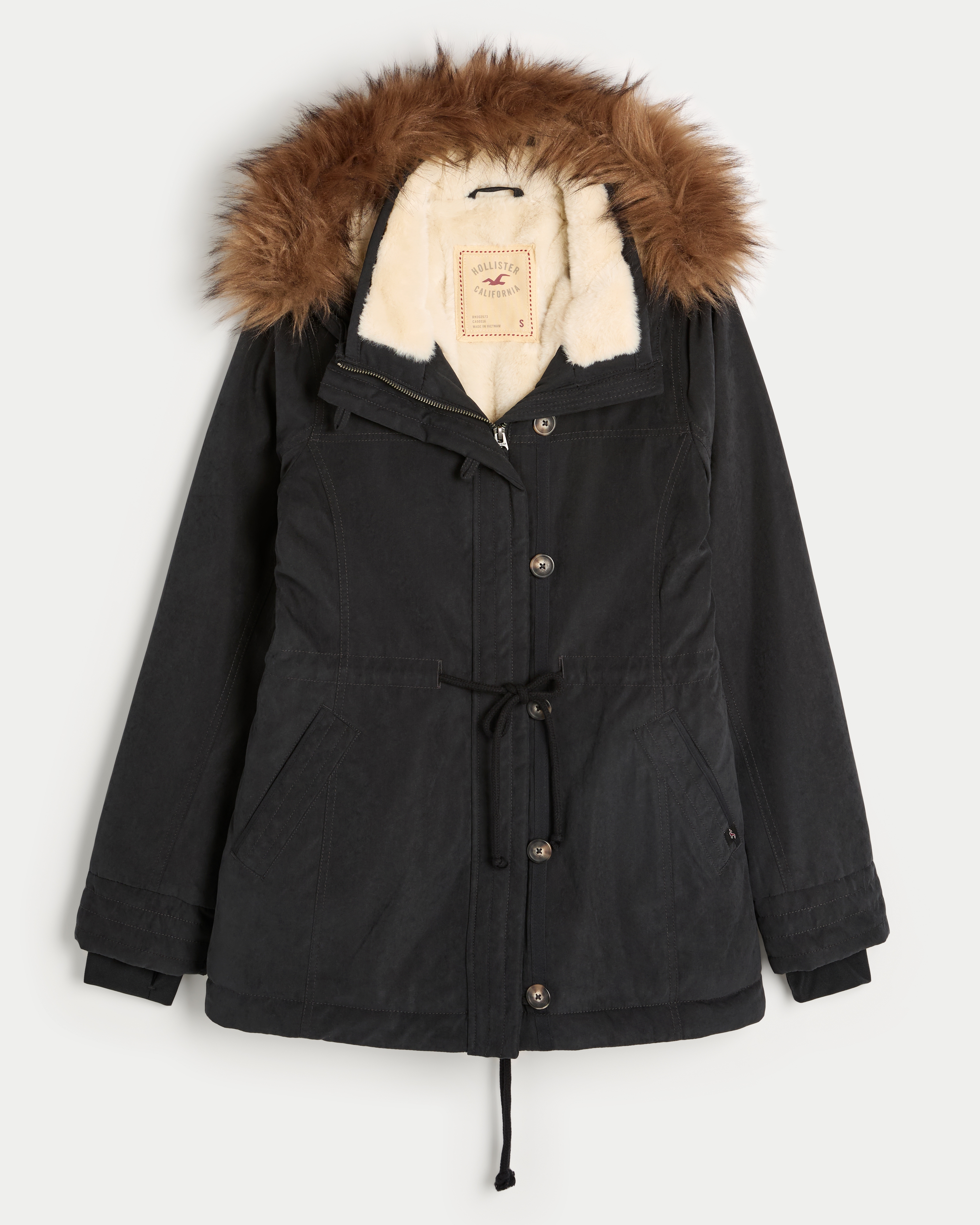 Faux Fur-Lined Parka