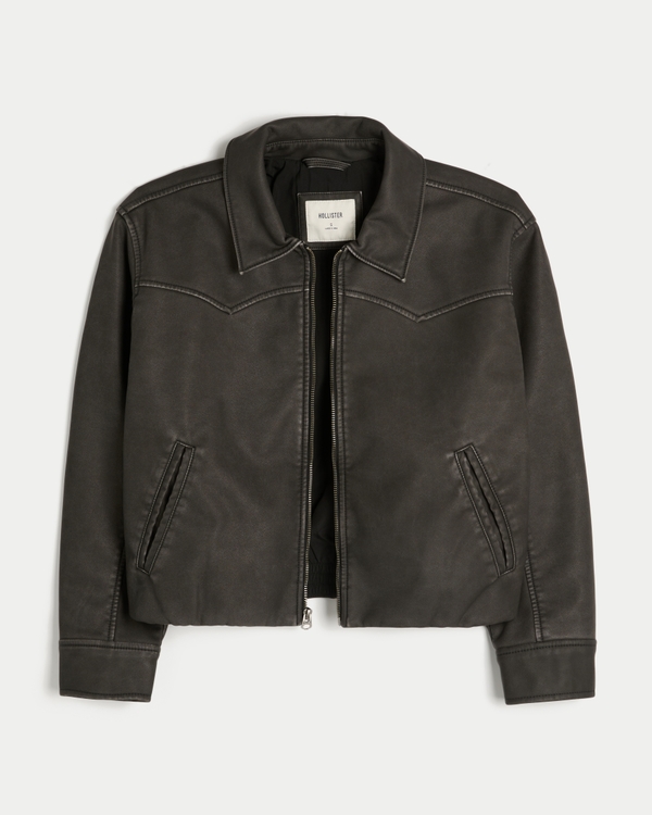 Women's Faux Leather Jacket | Women's Clearance | HollisterCo.com