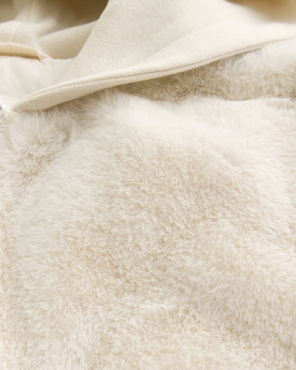 Women's Hooded Faux Fur Jacket | Women's Jackets & Coats