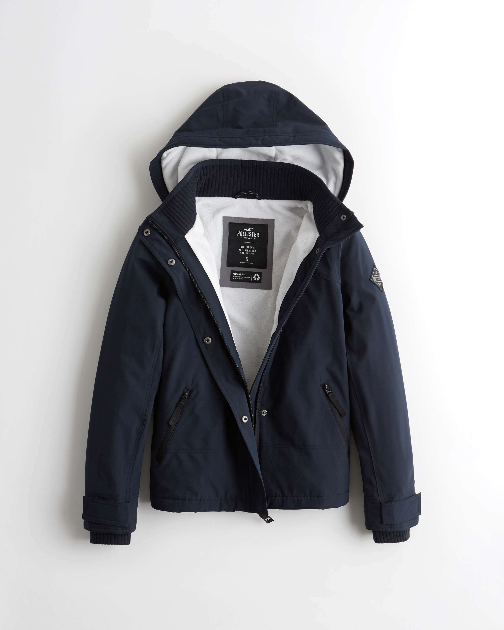 hollister jacket with hood