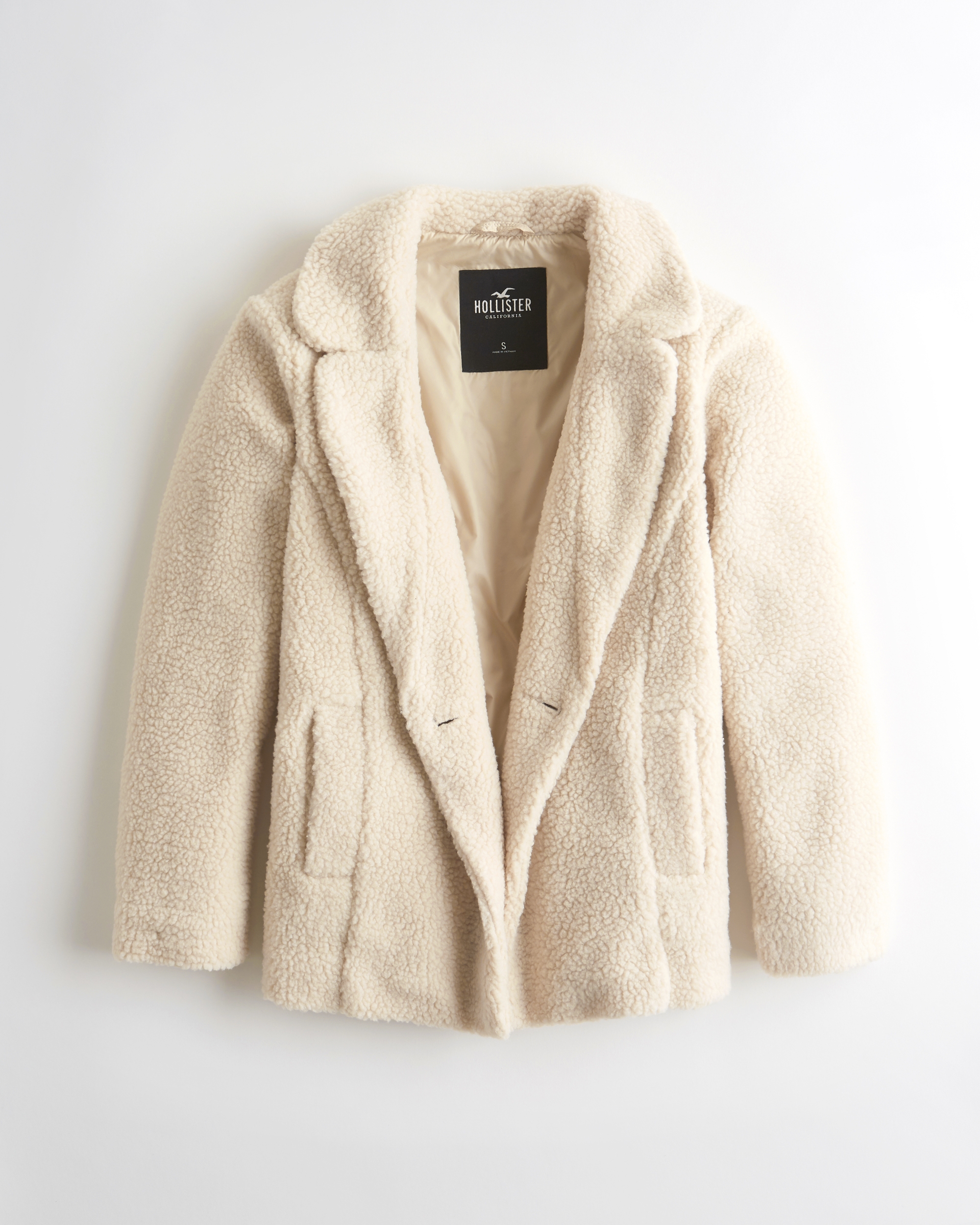 hollister sherpa coat