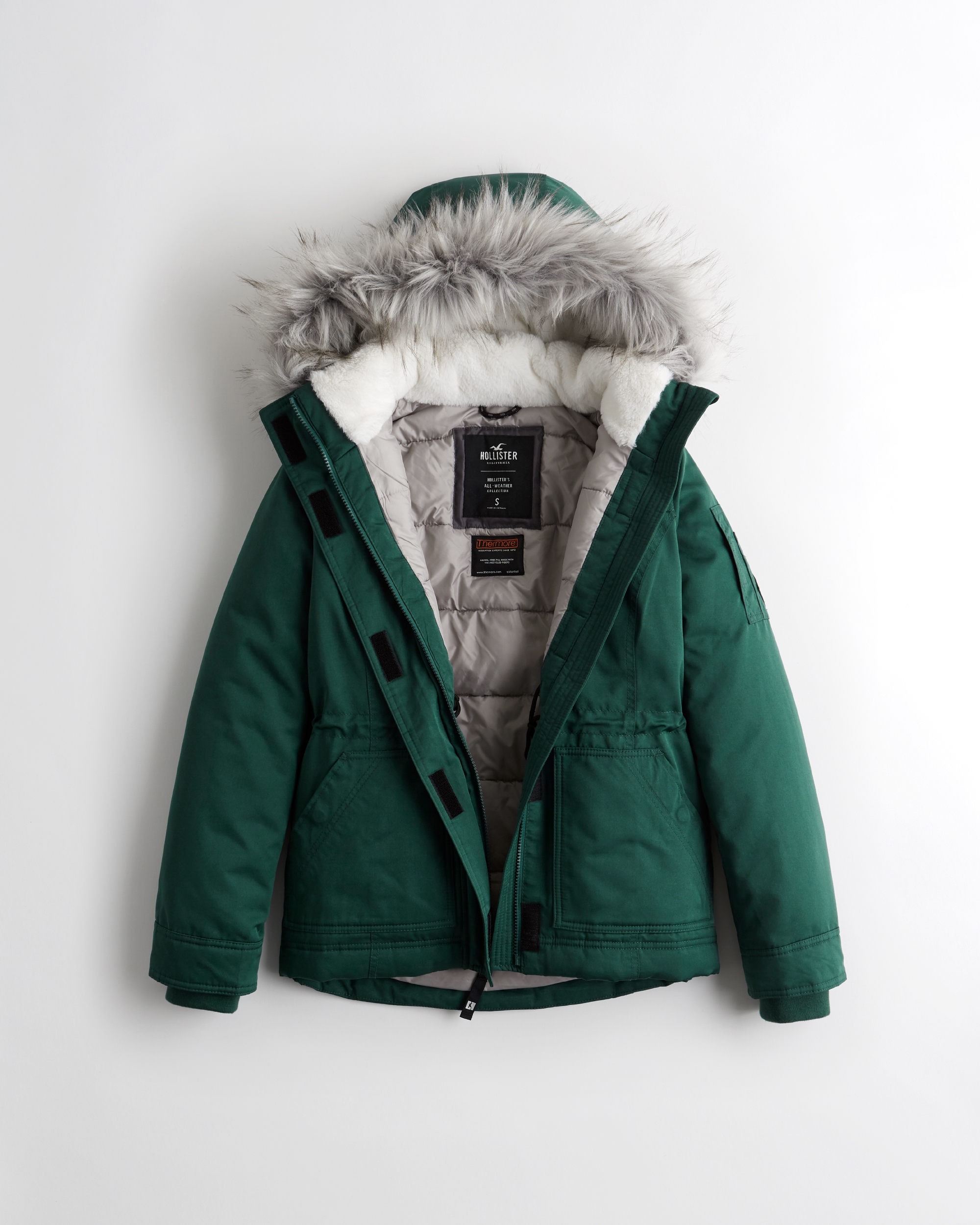 anorak jacket with fur hood