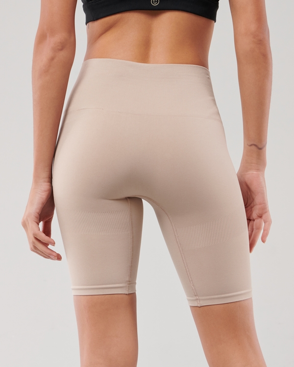 Gilly Hicks Active Boost Seamless Bike Shorts 9", Light Pink view 2