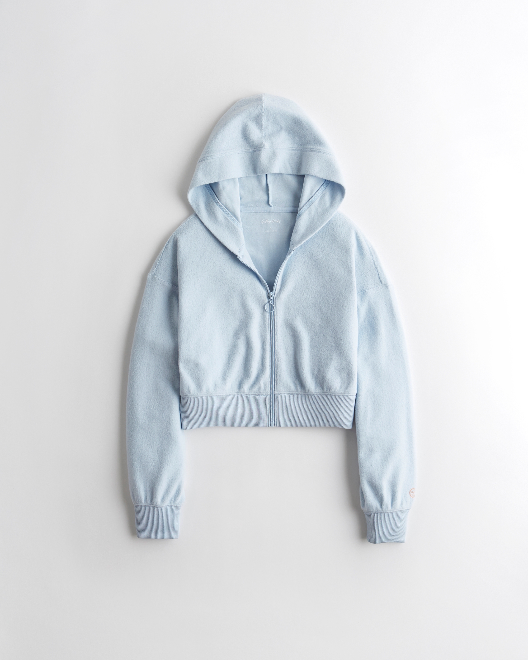 hollister cut off crop hoodie