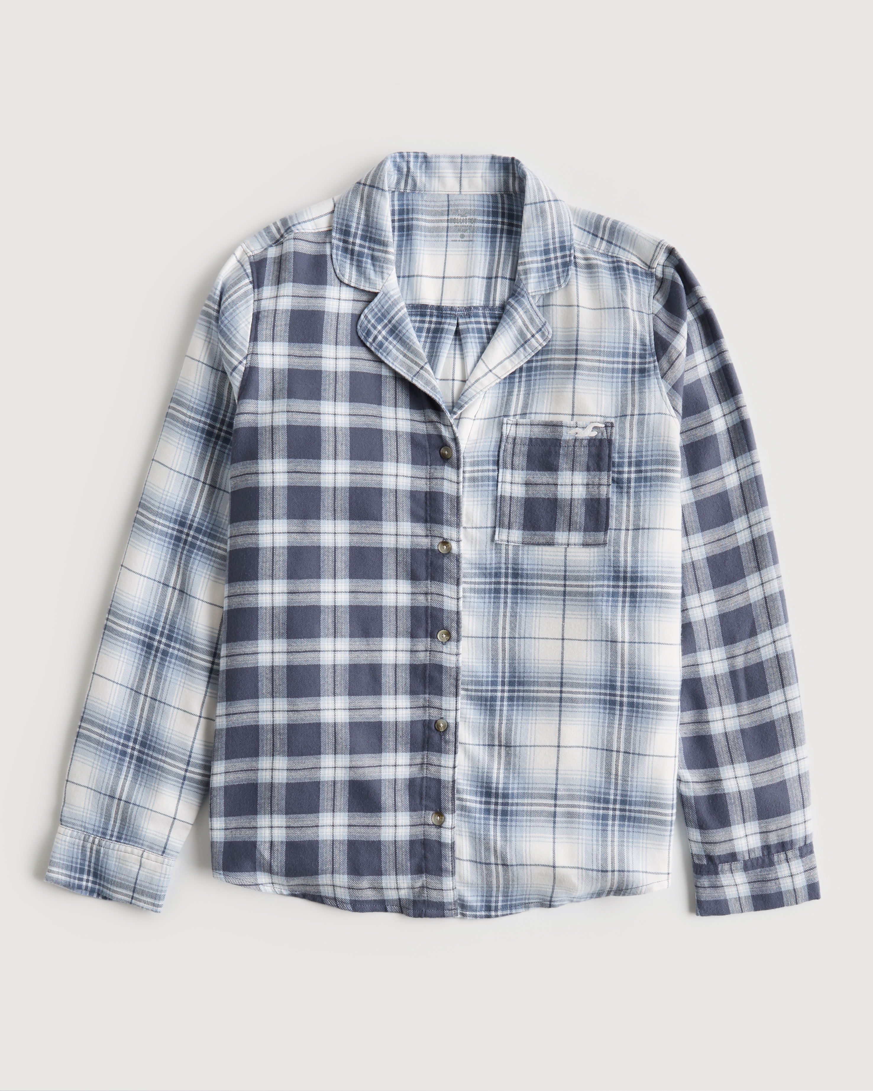 Hollister blue clearance flannel