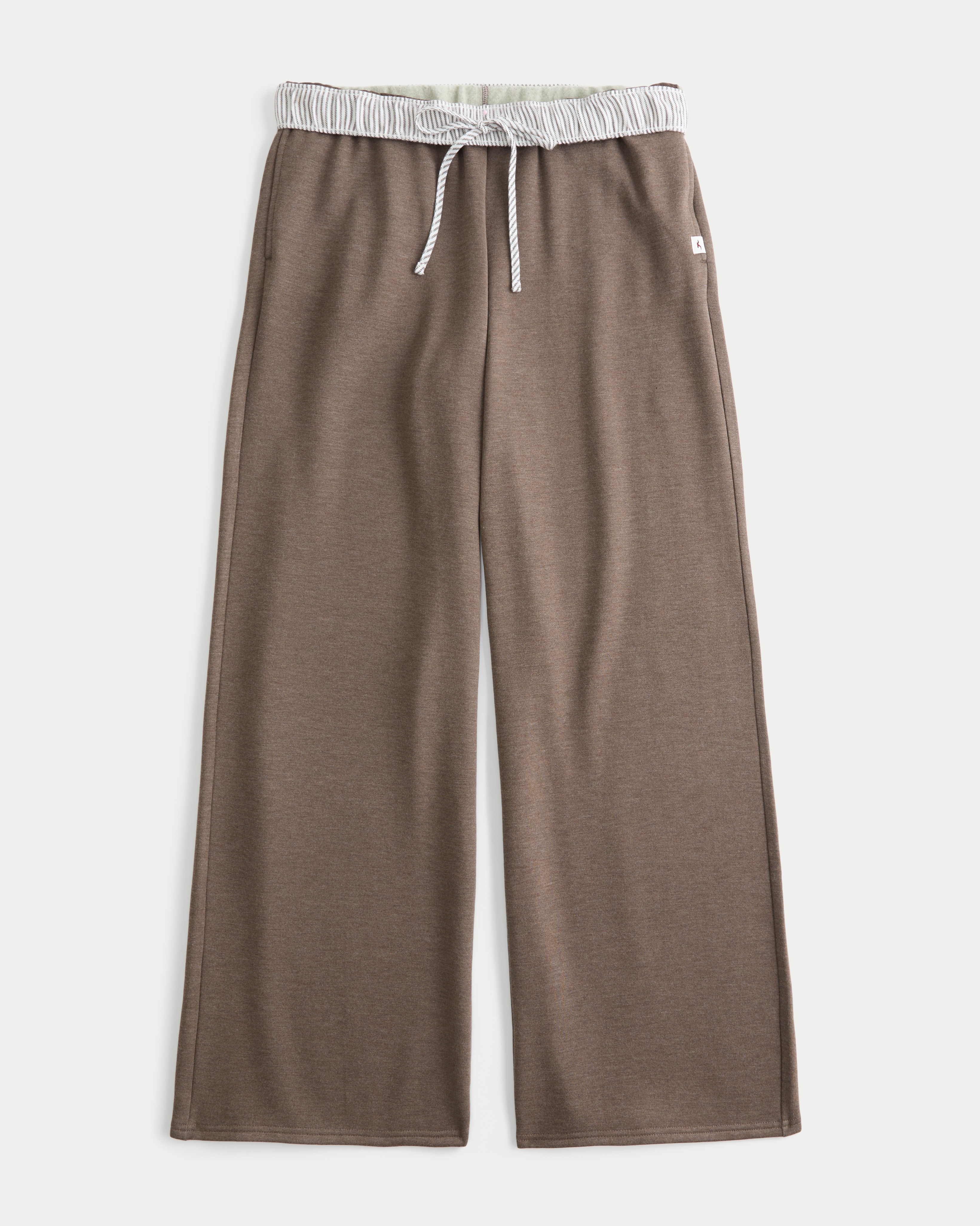 Low-Rise Wide-Leg Knit Pants