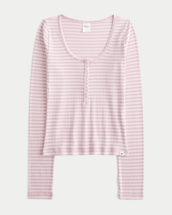 Womens Ultimate Cozy Rib Henley | Womens | HollisterCo.com