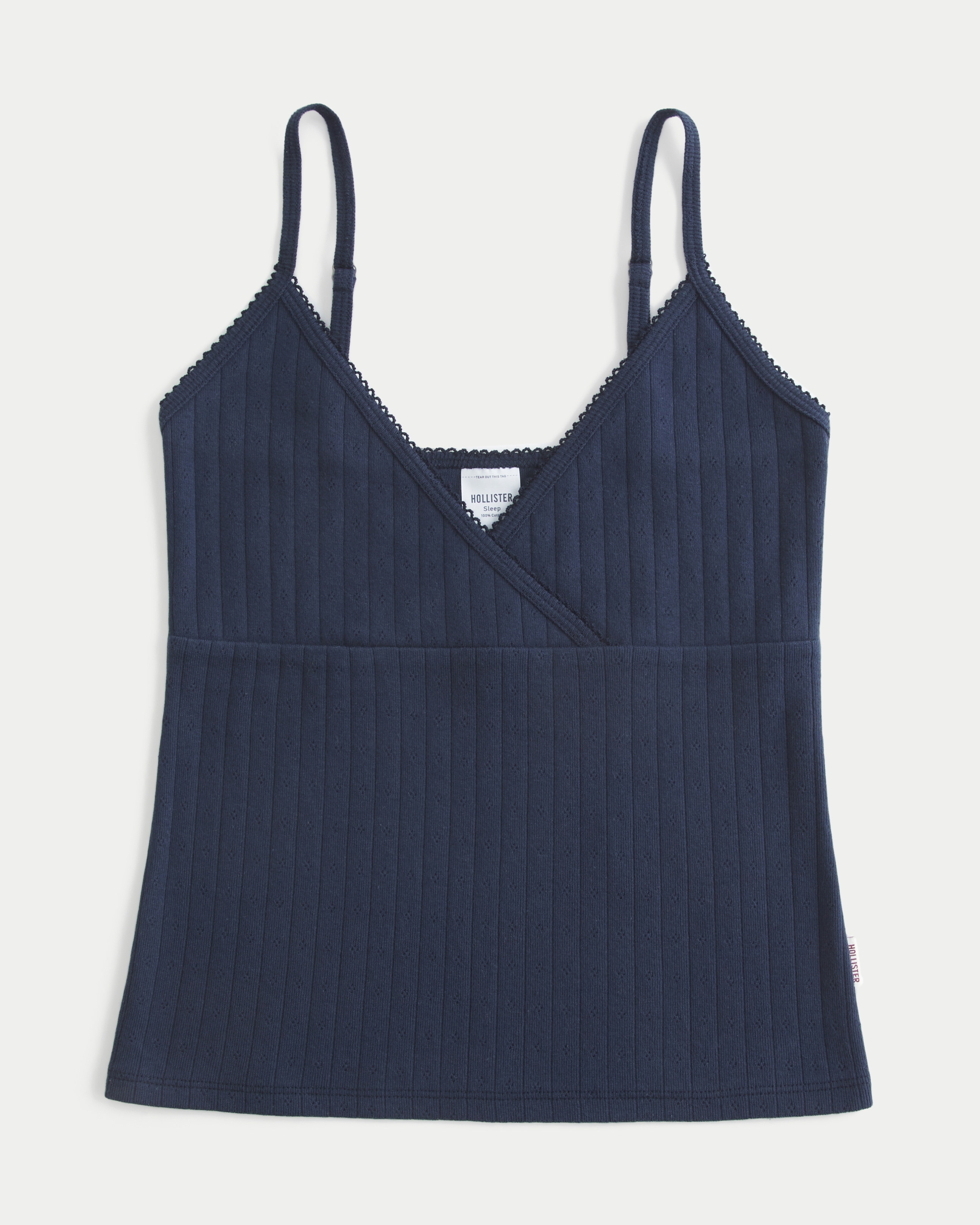 Pointelle Wrap Tank