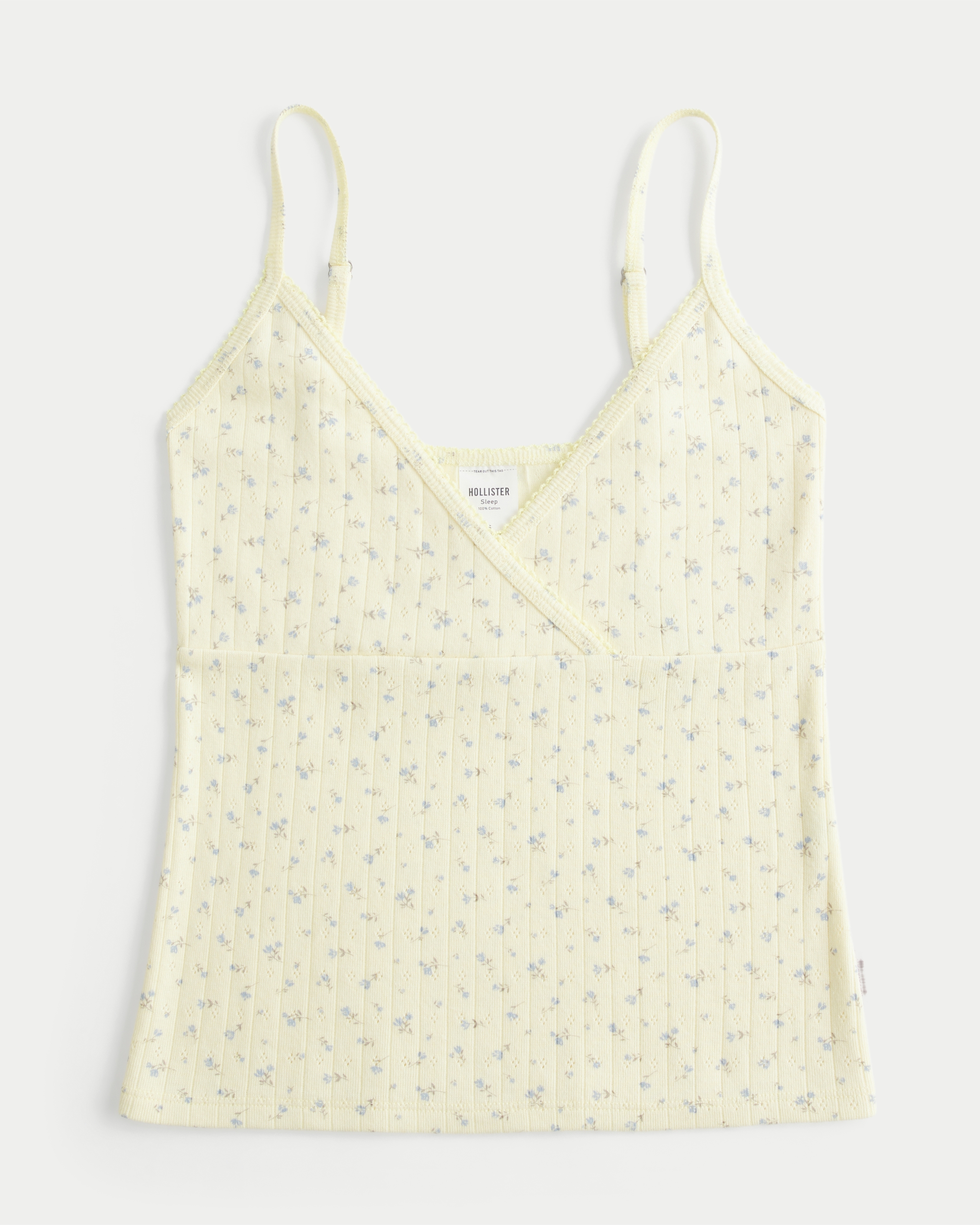 Pointelle Wrap Tank