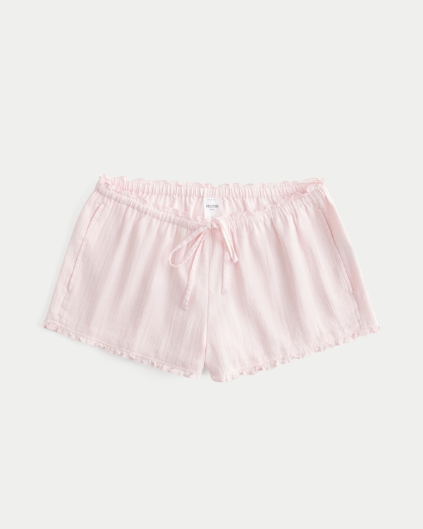 Textural Ruffle Shortie, Light Pink view 1
